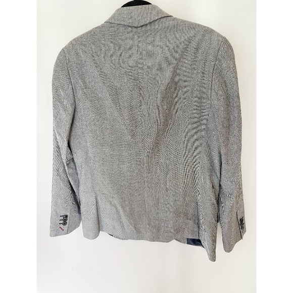 Howe Personal Jesus Dobby Stripe Blazer Jacket gray 40 NEW - Picture 3 of 6